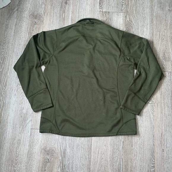 The north face Olive Green Quarter-Zip Pullover sweater  size large - Picture 5 of 5